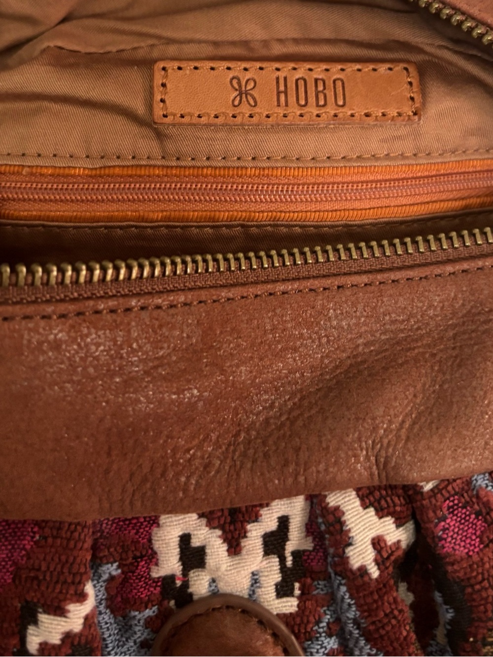 HOBO Darling Damask tapestry leather satchel handbag NWT - Picture 8 of 12